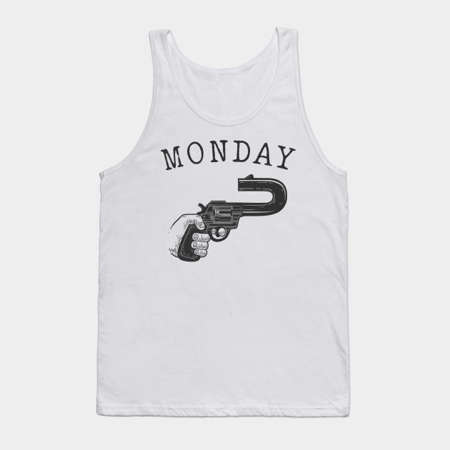 Monday gun Tank Top by VinagreShop